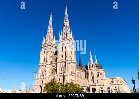 La célèbre cathédrale de Lujan en Argentine Banque D'Images