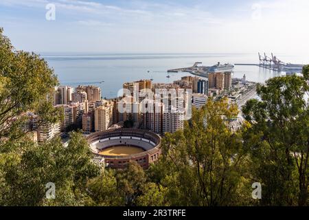 Plaza de Toros la Malagueta, Malaga, Espagne Banque D'Images