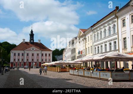 Hôtel de ville, Tartu, Estonie, États baltes Banque D'Images