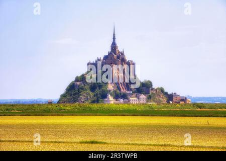 Le Mont-Saint-Michel, Avrachnes, Normandie, France Banque D'Images
