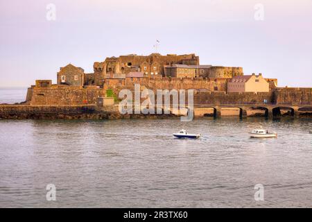 Château Cornet, St Peter Port, Guernsey, Royaume-Uni Banque D'Images