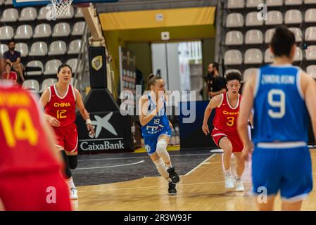 Vigo, Espagne. Mai, 24th, 2023.l'équipe chinoise commence une attaque menée par le joueur Li Yuang. Credit: xan gasalla / Alamy Live News Banque D'Images