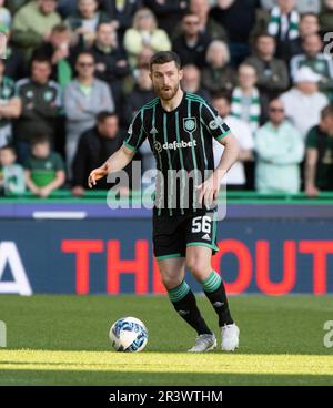 ÉDIMBOURG, ROYAUME-UNI. 24th mai 2023. Le défenseur celtique, Anthony Ralston, lors du match entre Hibernian et Celtic dans le Cinch Premiership au Easter Road Stadium, Edimbourg, Midlothian, Royaume-Uni. 24/5/2023. Crédit : Ian Jacobs/Alay Live News Banque D'Images