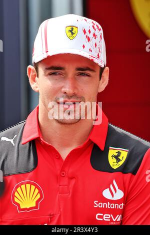 Monaco, Monte Carlo. 25th mai 2023. Charles Leclerc (mon) Ferrari. Championnat du monde de Formule 1, Rd 7, Grand Prix de Monaco, Monte Carlo, Monaco, Journée de préparation. Crédit : XPB Images Ltd/Alamy Live News Banque D'Images