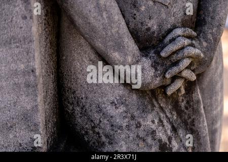 Cimetière Alaró, Majorque, Iles Baléares, Espagne. Banque D'Images