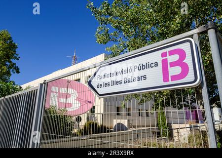 Radiodiffusion publica de las Islas Baleares, IB3, Poligono Industrial Fils Bugadelles, Calvià, Mallorca, baleares, Espagne, Europe. Banque D'Images