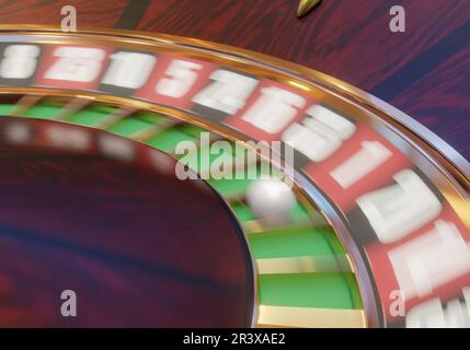 3d rendu de roulette de casino pour le concept de pari, le fond de jeu. Banque D'Images