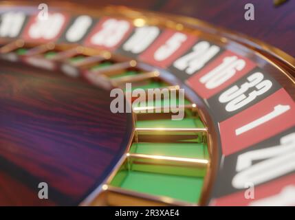 3d rendu de roulette de casino pour le concept de pari, le fond de jeu. Banque D'Images