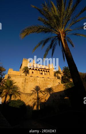 Palais de la Almudaina(s.X).Ciudad de Palma. Mallorca. Baleares.España. Banque D'Images