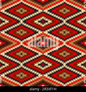 Motif d'arrière-plan indien sans couture, illustration vectorielle Illustration de Vecteur