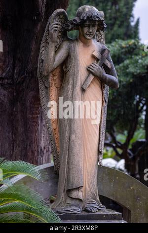 Ange de la tombe commémorative appartenant à la famille Ripoll Ballester Banque D'Images