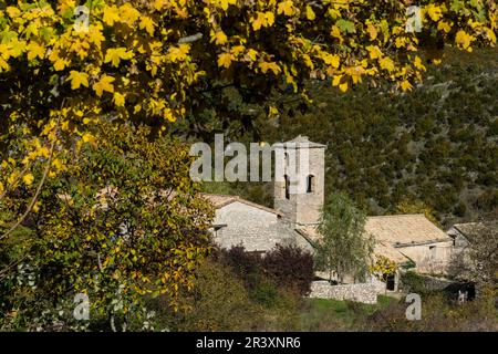 Sarsa de Surta, Sobrarbe, Provincia de Huesca, Comunidad Autónoma de Aragón, cordillera de los Pirineos, Espagne, Europe. Banque D'Images