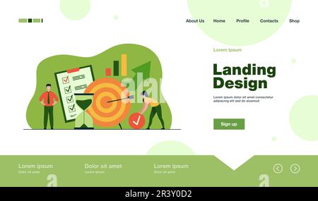 De minuscules personnes développant un système de contrôle de soi Illustration de Vecteur