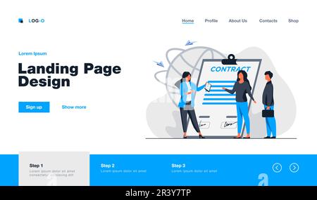 Réunion des partenaires d'affaires Illustration de Vecteur