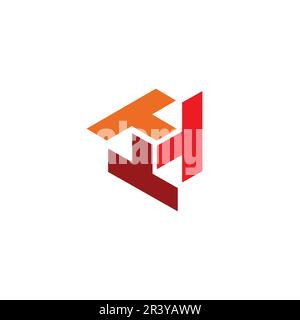 T Triple logo conception simple et propre Illustration de Vecteur