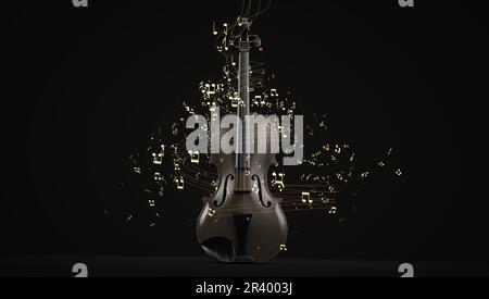 Partitions de violon Banque D'Images