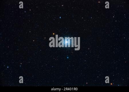 Messier 13, le grand Amas globulaire situé dans la région de Hercules. Banque D'Images