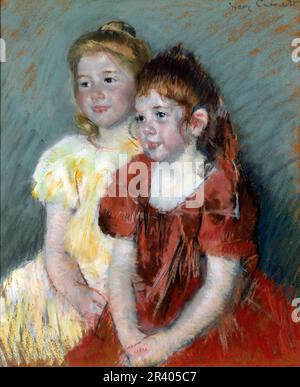 Mary Cassatt (1844-1926) « jeunes filles », pastel sur papier, c. 1900 Banque D'Images