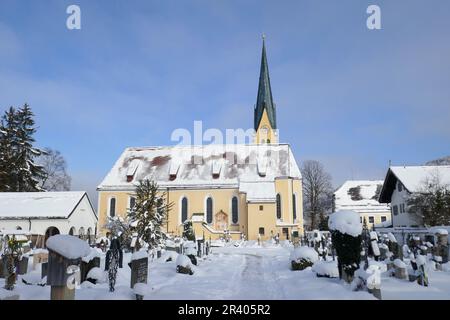 St. Laurentius à Egern am Tegernsee, Bavière en Allemagne Banque D'Images