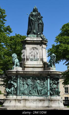 Dalton Square, mémorial de la Reine Victoria, Lancaster Banque D'Images