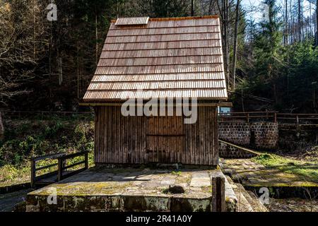 La vallée de Kirnitzsch en Suisse saxonne-écluse inférieure 1 Banque D'Images