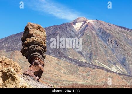 Pic du volcan Teide sur l'île de Ténérife dans la plus haute montagne des îles Canaries en Espagne Banque D'Images