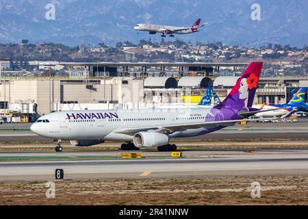 Hawaiian Airlines Airbus A330-200 avion aéroport de Los Angeles aux États-Unis Banque D'Images