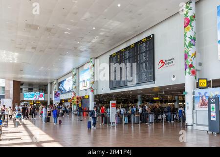 Bruxelles terminal de l'aéroport de Bruxelles en Belgique Banque D'Images