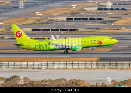 S7 Airlines Boeing 737-800 Flugzeug Flughafen Bangkok Suvarnabhumi en Thaïlande Banque D'Images