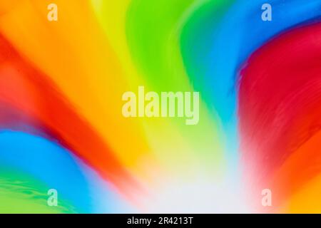 Résumé aurora borealis de tortues arc-en-ciel Banque D'Images