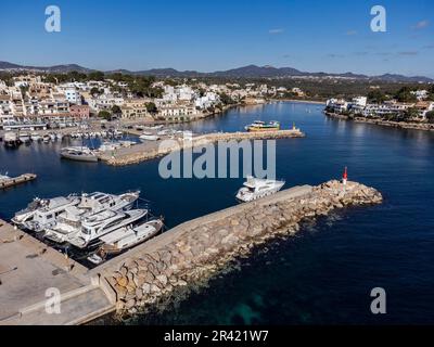 royal Nautical club, Porto Petro, Santanyi, Majorque, Iles Baléares, Espagne. Banque D'Images