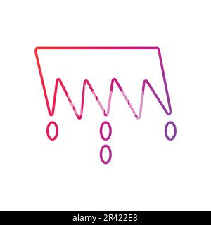 Illustration du vecteur de l'icône de gradient de stalactite Illustration de Vecteur