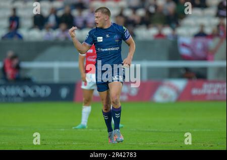 Morgan Smithies #13 de Wigan Warriors lors du match de la Super League 13 de Betfred Hull KR vs Wigan Warriors au Sewell Group Craven Park, Kingston upon Hull, Royaume-Uni, 25th mai 2023 (photo de Craig Cresswell/News Images) Banque D'Images