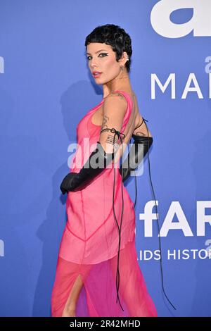 Cannes, France. 25 mai 2023. Halsey au Gala de Cannes de l'amfAR 2023 pendant le Festival de Cannes 76th à Antibes, France sur 24 mai 2023. Photo de Julien Reynaud/APS-Medias/ABACAPRESS.COM Banque D'Images