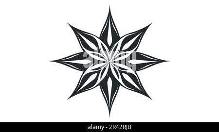 Abstrait élégant arbre feuille fleur logo Icon design vectoriel. Illustration de Vecteur