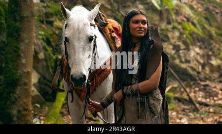 ALYSSA WAPANATAHK dans PETER PAN & WENDY (2023), réalisé par DAVID LOWERY. Crédit : PHOTOS / Album DE WALT DISNEY Banque D'Images