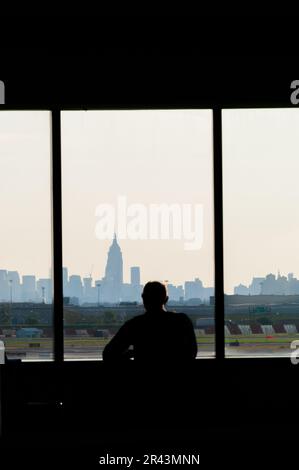 Le Newark, New Jersey City Skyline Banque D'Images