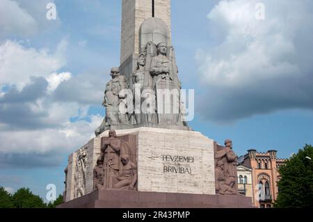 Monument de la liberté, Riga, Lettonie, États baltes Banque D'Images