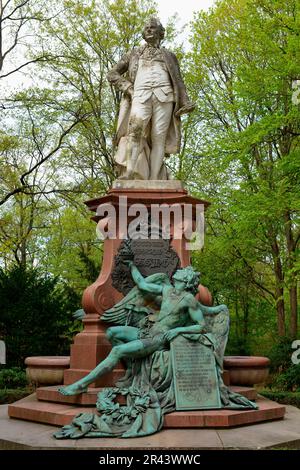 Gotthold Ephraim Lessing, Monument, Grosser Tiergarten, Tiergarten, Berlin, Allemagne Banque D'Images