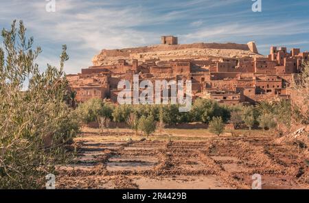 Vue sur ait Ben Haddou Banque D'Images