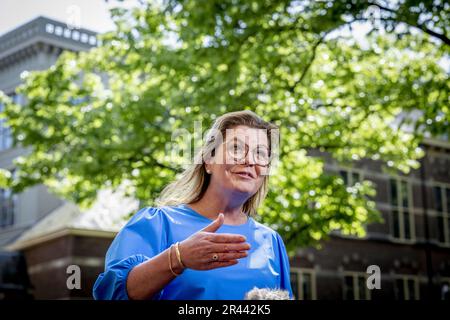 LA HAYE - Christianne van der Wal-Zeggelink Ministre de la nature et de l'azote à Binnenhof avant le Conseil hebdomadaire des ministres. ANP ROBIN UTRECHT pays-bas - belgique sortie Banque D'Images