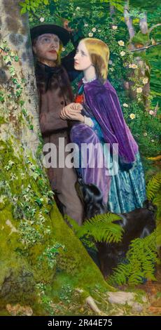 L'Engagement Long, Arthur Hughes, 1859, Banque D'Images