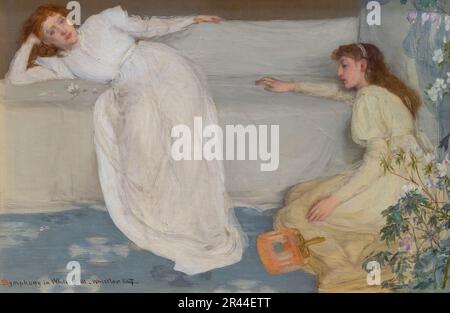 Symphonie en blanc, pas de III, James McNeill Whistler, vers 1866, Banque D'Images