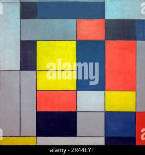 N° VI/Composition No.II, Piet Mondrian, 1920, Banque D'Images