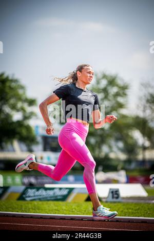 Gotzis, Autriche. 26th mai 2023. ANNA Hall DES ÉTATS-UNIS photographiée en action lors d'une session d'entraînement en prévision de la Hypo-Meeting, IAAF World Combined Events Challenge, dans le stade Mosle à Gotzis, Autriche, vendredi 26 mai 2023. BELGA PHOTO JASPER JACOBS crédit: Belga News Agency/Alay Live News Banque D'Images