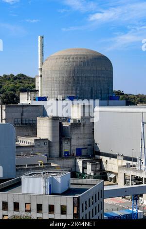 Centrale nucléaire de Paluel (nord de la France) Banque D'Images