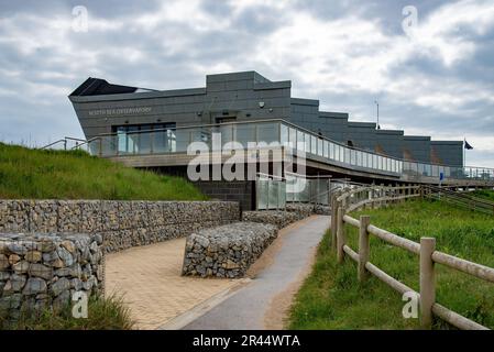 L'Observatoire de la mer du Nord, Gibraltar point, Chapel St. Leonards, Skegness, Lincolnshire, Royaume-Uni Banque D'Images