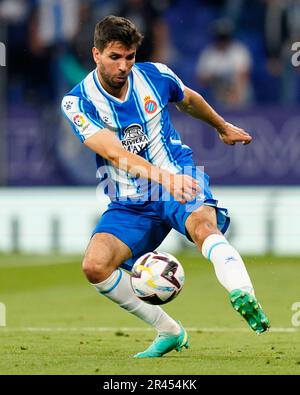 Barcelone, Espagne. 24th mai 2023. Leandro Cabrera du RCD Espanyol lors du match de la Liga entre le RCD Espanyol et l'Atlético de Madrid, a joué au stade RCDE sur 24 mai à Barcelone, Espagne. (Photo de Sergio Ruiz/PRESSIN) Credit: PRESSINPHOTO SPORTS AGENCY/Alay Live News Banque D'Images