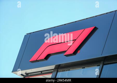 Montecarlo, Principauté de Monaco. 26th mai 2023. Circuit de Monaco, Montecarlo, Principauté de Monaco, 26 mai 2023, F1 logo au cours du Grand Prix de Monaco 2023 - Vendredi - pratique libre 1 et pratique libre 2 - Formule 1 crédit de championnat: Live Media Publishing Group/Alay Live News Banque D'Images