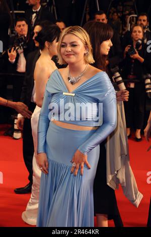 Cannes, France. 22nd mai 2023. Cannes, France 22. Mai 2023 ; Louane assiste au tapis rouge « l'Idol » lors du festival annuel de Cannes 76th au Palais des Festivals sur 22 mai 2023 à Cannes, France, photo et copyright Thierry CARPICO/ATP images (CARPICO Thierry/ATP/SPP) crédit: SPP Sport presse photo. /Alamy Live News Banque D'Images